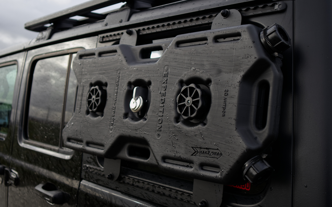 Jeep Wrangler schwarz eloxierte Airlineschienen