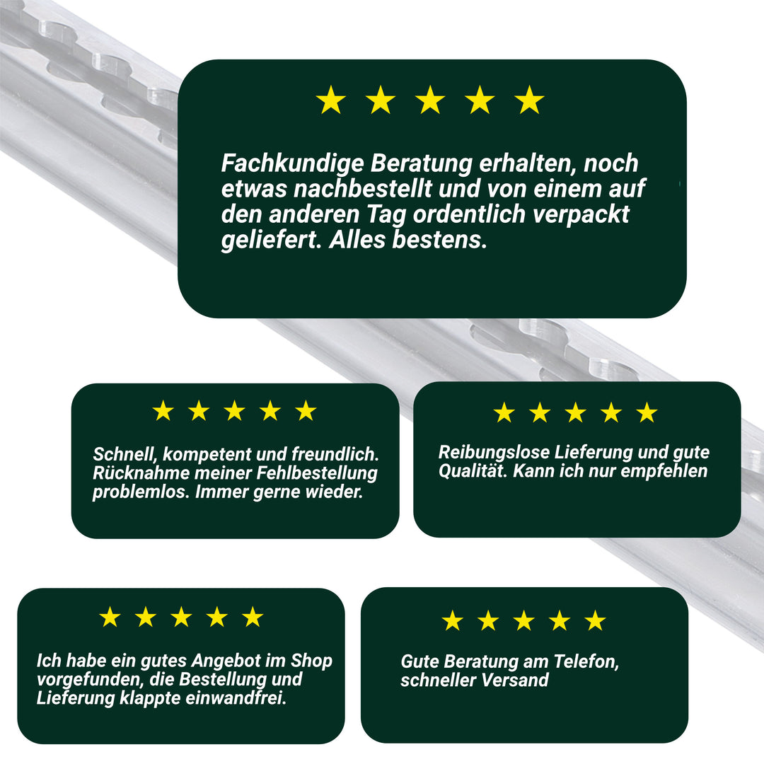 Airlineschiene-Klebeprofil-Bewertung