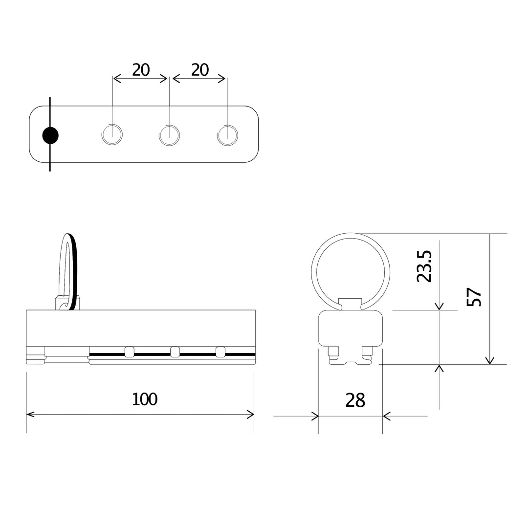 Adapter-Fitting für Airlineschienen