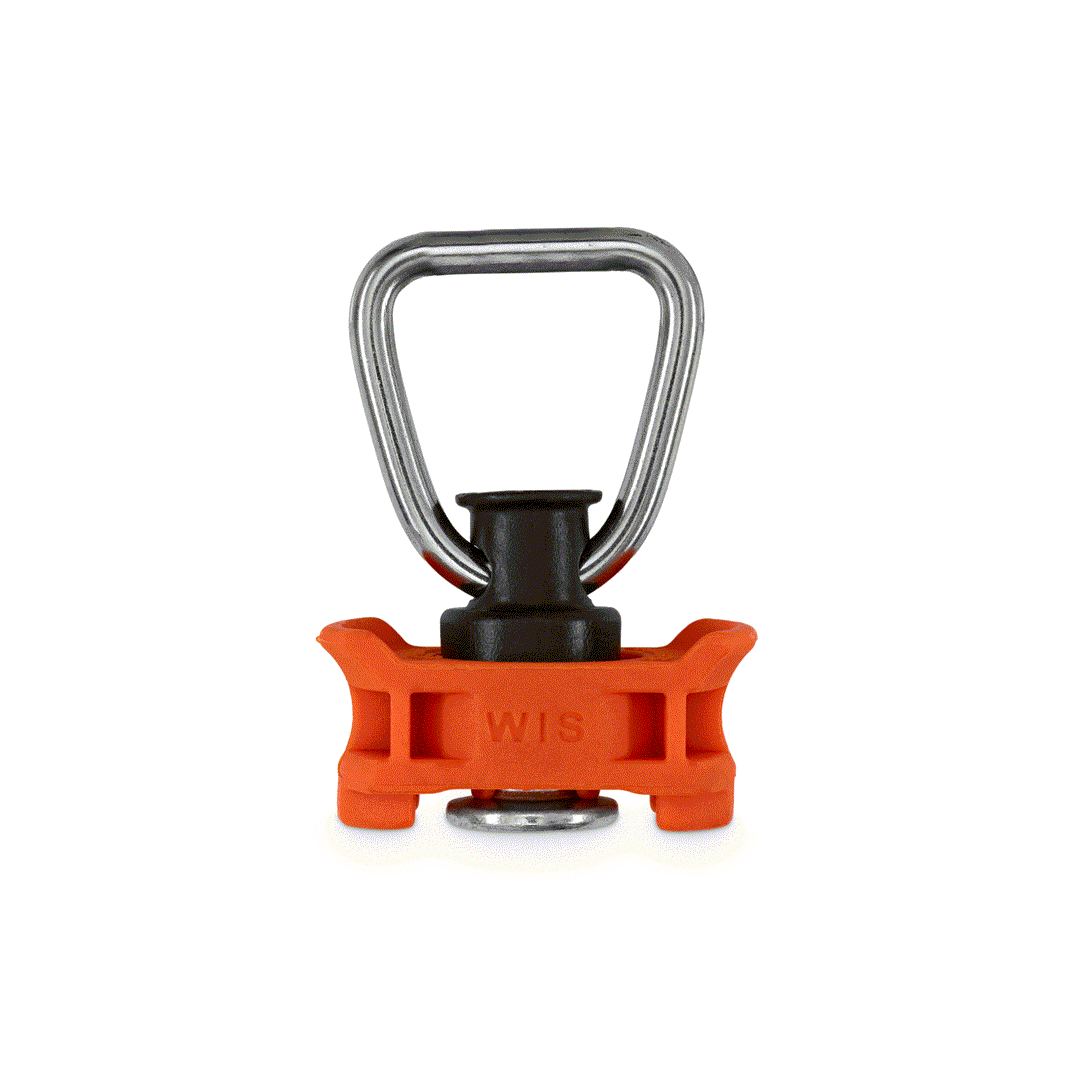 Single Stud Kunststofffitting Orange